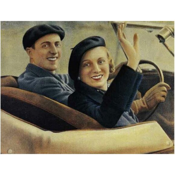 Raspberry Wool French Beret, NEW! "The kind you find in a Secondhand Store" - Picture 3 of 4